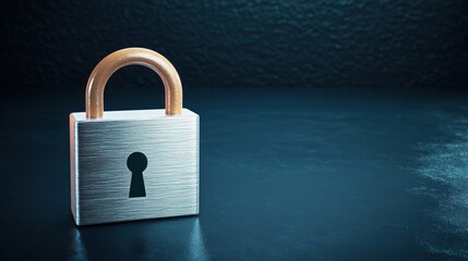 Close-up of a padlock set against a dark background highlighting digital security and privacy management concepts