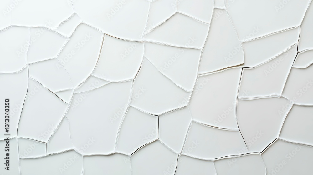 Poster textured abstract background of white cracked surfaces with intricate patterns creating a modern art