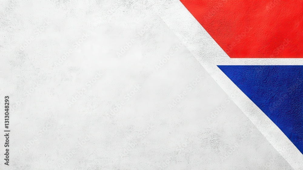 Poster abstract representation of the cuban flag colors with a textured gray background emphasizing nationa