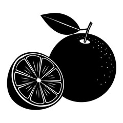 vector illustration of an orange fruit