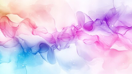 Fototapeta premium A high-definition 3D seamless watercolor background, featuring smooth transitions of colors and layered textures