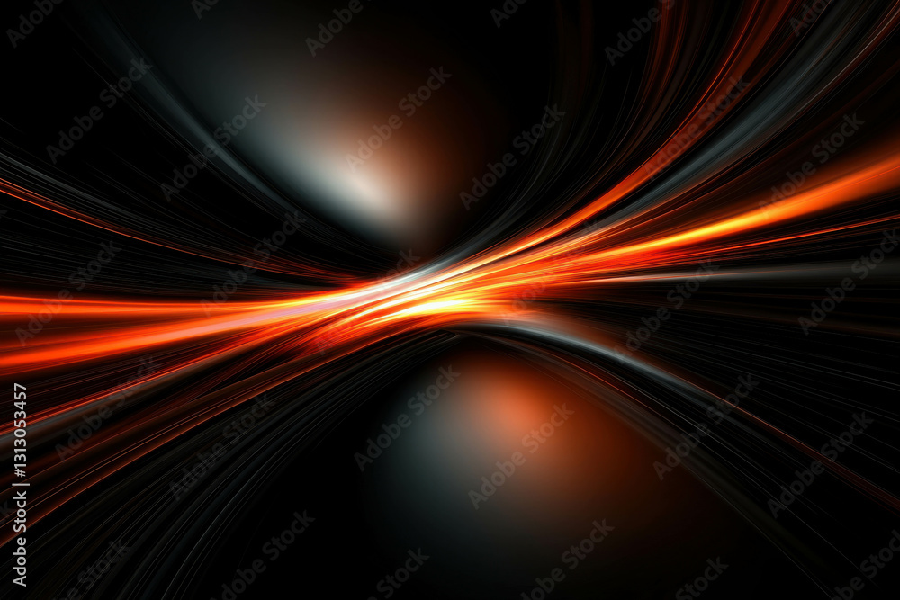 Aufkleber abstract light trails in red and black colorful background for modern design projects