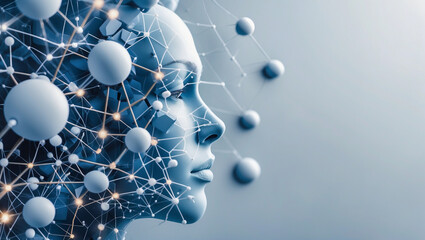 Futuristic AI Neural Network Concept Art