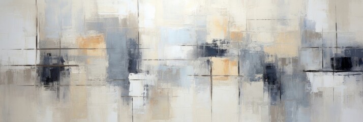 Abstract Watercolor background, wallpaper,Minimalist Boho style, shades of beige, cream, grey,soft brown, linen texture,copy space
