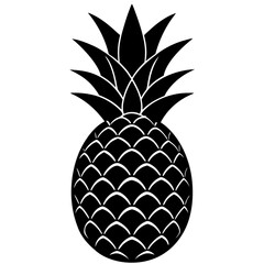 Obraz premium vector illustration of pineapple