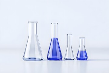 Laboratory Glassware and Scientific Apparatus for Chemical and Biological Experimentation in a Clinical White Setting   Technical Digital