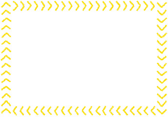 手描きのクレヨン素材　背景　フレーム