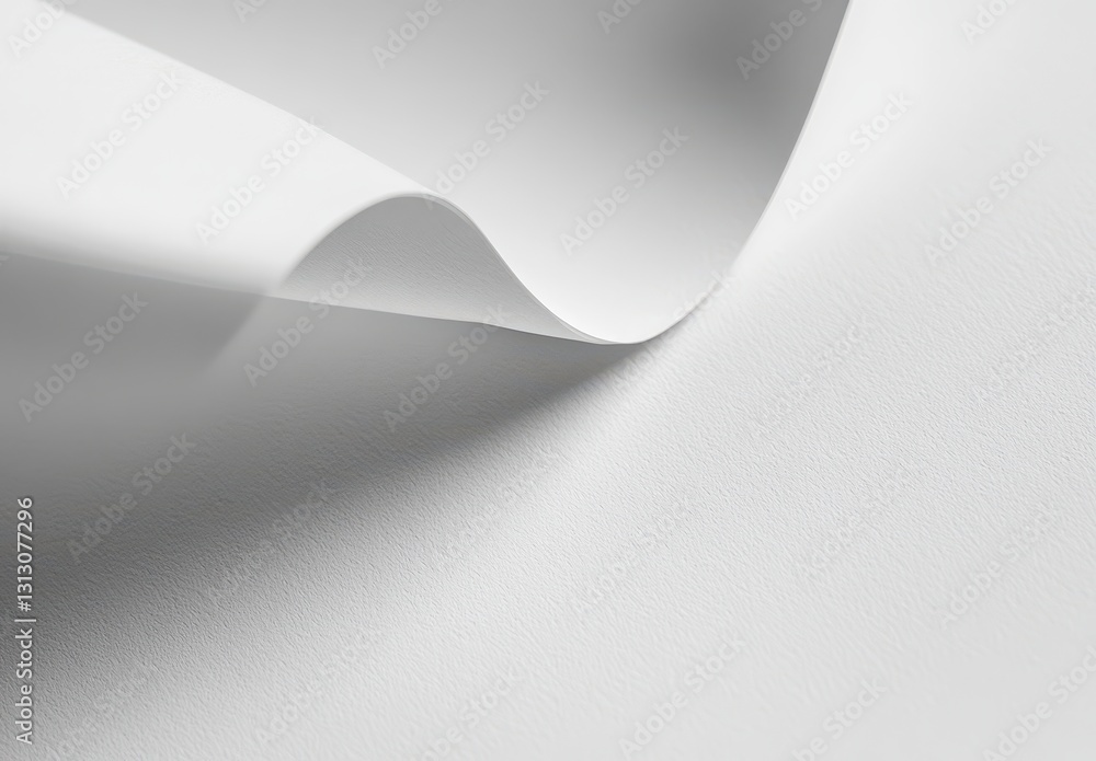 Poster smooth white paper surface with soft curves displaying elegant texture and minimalistic design for c
