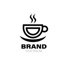 Coffee Shop Logo. Coffee Shop Logo Design. Coffee Shop Logo Brand. Coffee Shop Logo Vector Design Isolated on White Background