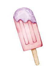 ice cream isolated on white