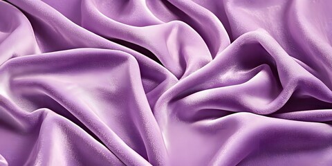 Fototapeta premium Luxurious Lavender Silk Fabric Drape Closeup Texture