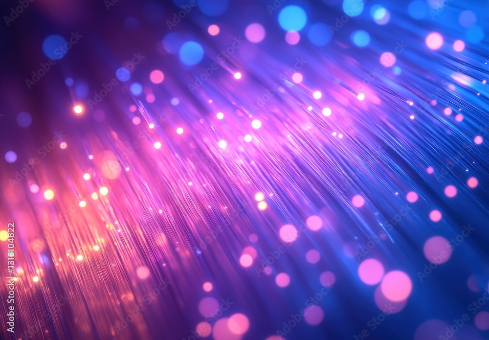 Poster vibrant abstract background with flowing strands of light, creating a mesmerizing pattern of shimmer