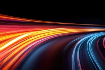 Obraz premium Abstract light trails