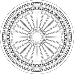 vector illustration sketch design ornament decoration rosette mandala abstract modern classic 