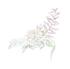 abstract floral background with flowers