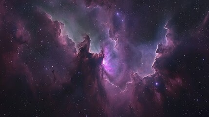 Obraz premium Spectacular view depicting cosmic nebula and countless twinkling stars in space