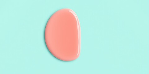 Fototapeta premium Jade Nail Polish Palette, Coral & Teal Fusion, Organic Ripples