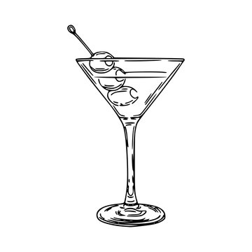 line art classic martini