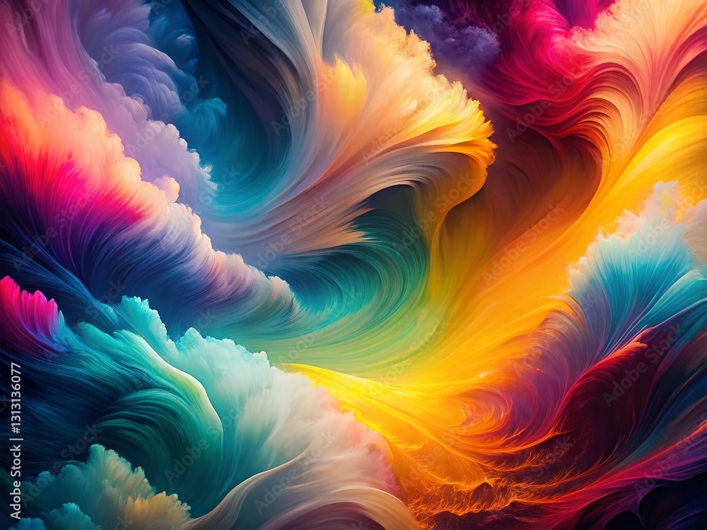 Poster abstract colorful background with copy space - unique gradient design for modern projects