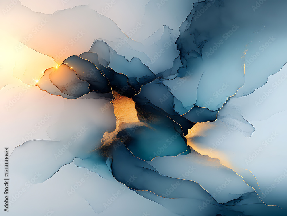 Poster dynamic abstract artwork digital creation colorful swirls artistic environment aesthetic viewpoint m