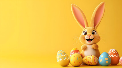 easter, bunny, rabbit, holiday, toy, eggs, egg, animal, spring, cute, hare, decoration, celebration, basket, object, seasonal, isolated, cartoon, fluffy, color, ears, pink, gift