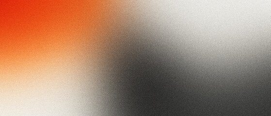 A grainy and noisy black and white with orange accent gradient background suitable for branding projects, blog visuals, and modern layouts copy space