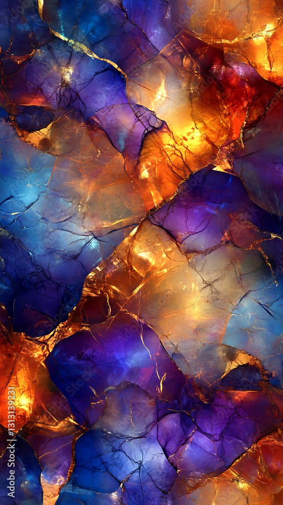 Poster vibrant abstract art displaying colorful swirls digital creation artistic background modern design a