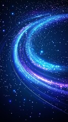 Obraz premium Abstract space background, blue and purple color