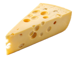 Discovering swiss cheese a journey through flavor holes and culinary delight, isolated on white or transparent background