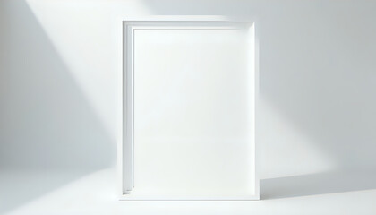mockup of a white door on a white background