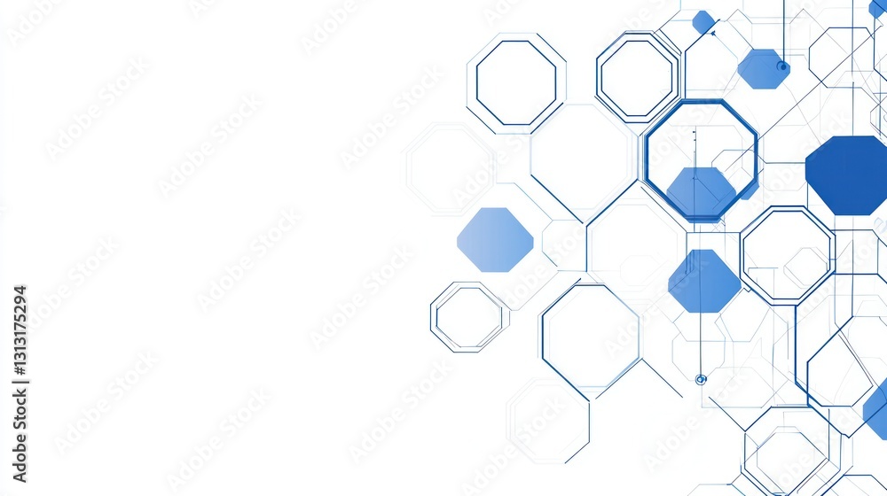 Poster abstract geometric design background with hexagons