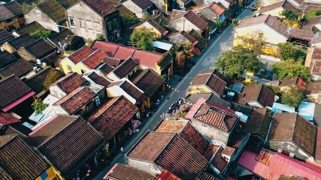 Aerial view of Hoi An Ancient Town.