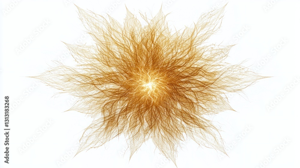 Poster abstract golden texture with intricate swirling patterns and details