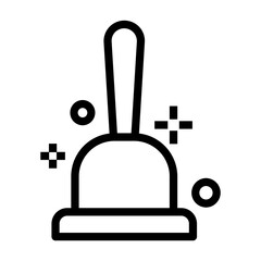 toilet brush Line Icon