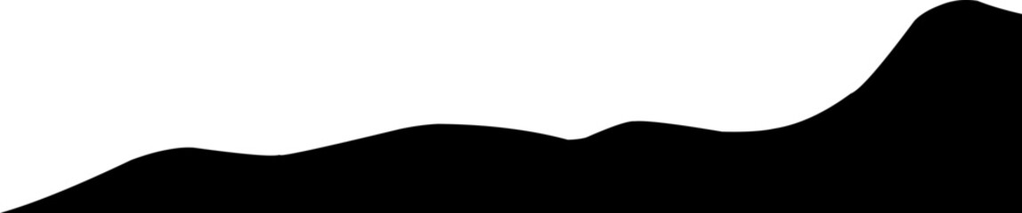 Black wavy corner suitable for modern designs, presentations, and web graphics. corner illustration