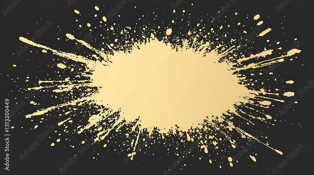 Poster golden splash abstract art design background