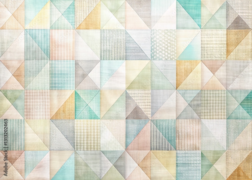 Poster clean minimalist patchwork pattern background - long exposure digital art texture