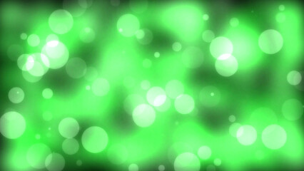 Green circle with bokeh effect background, suitable for various background purposes. Generative AI	
