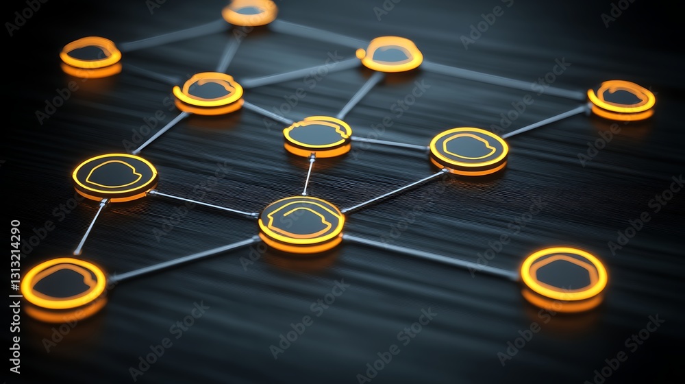 Poster networked digital nodes global connection system