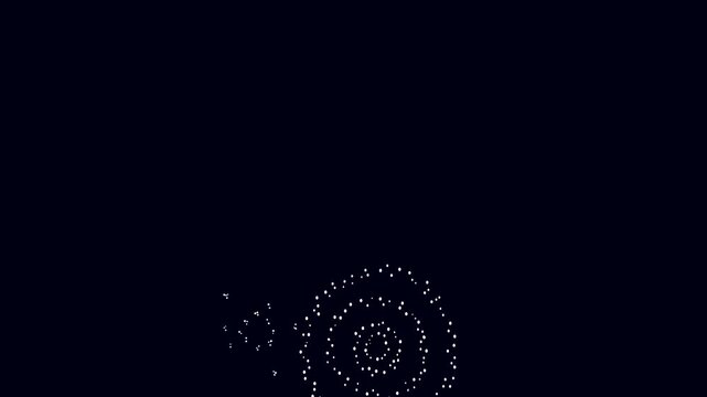 2Dアニメーションの打ち上げ花火 背景素材_白
