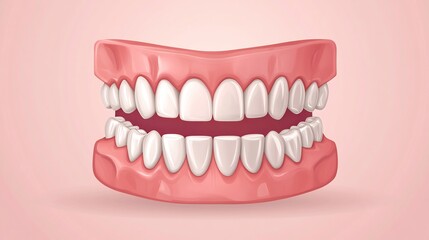 Obraz premium Poster design showcasing a beautiful smile after a successful dental bonding procedure