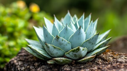Fototapeta premium Succulent Plant Growing on a Rock