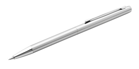 Elegant luxury office pen with a sleek, professional design, isolated on a transparent background. Business executive branding. Corporate presentation. Promotion, advertisement. Generative Ai content