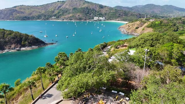 Aerial View of Nai Harn Beach