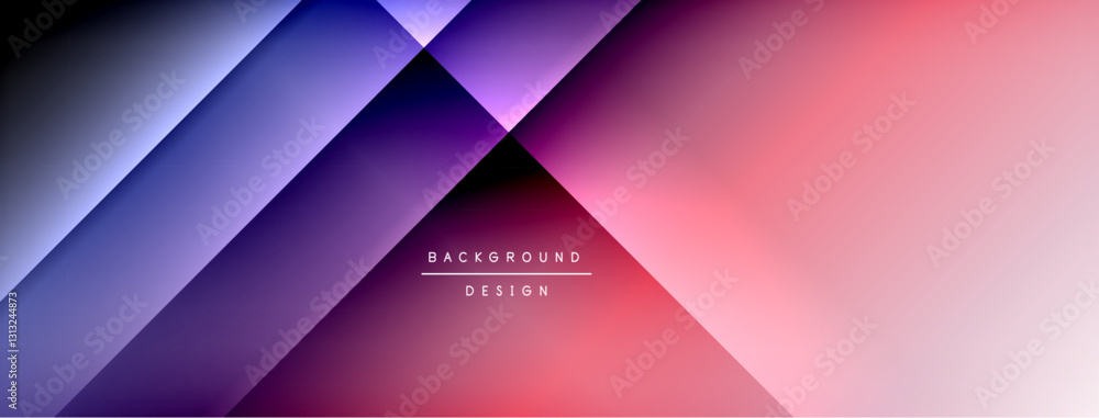 Fototapete Light shadow lines dynamic gradient background
