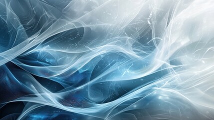 Fototapeta premium Elegant Blue and Silver Abstract Wallpaper for Financial Themes