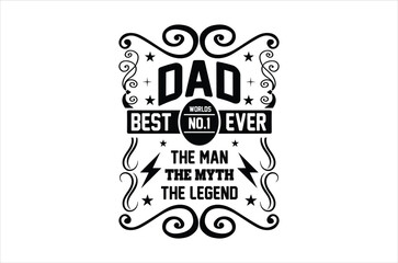 Father's Day svg, fathers Day T Shirt design bundle, dad retro vintage style  Vector Illustration, Daddy vibes Typography T Shirt Quotes Vector Bundle, Cut File Cricut, Silhouette, eps