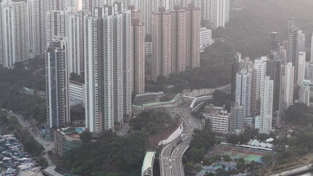 Feb 15 2025 Ap Lei Chau Bridge Hong Kong City Infrastructure View
