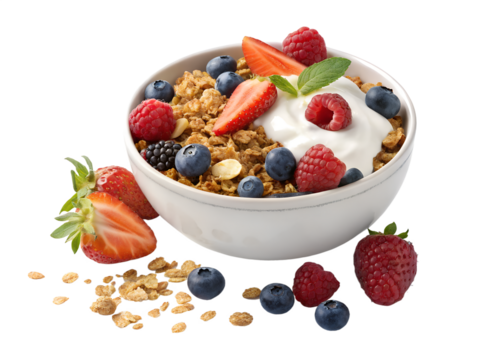 muesli with berries