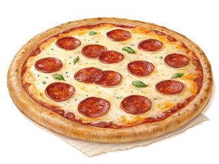 pizza isolated on white background